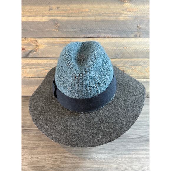 Anthropologie Bettina Wool Mohair Hat Wide Brim Bow Italy Bohemian Folk Hippie main image 11